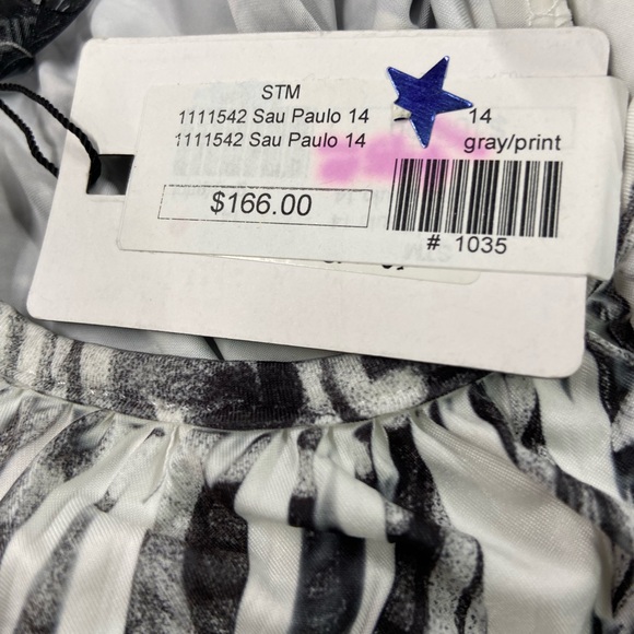 Elegant Gray Patterned Women's Dress - Picture 6 of 6